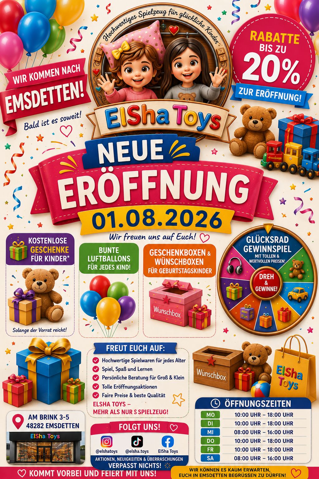 ElSha Toys Neueröffnung in Emsdetten